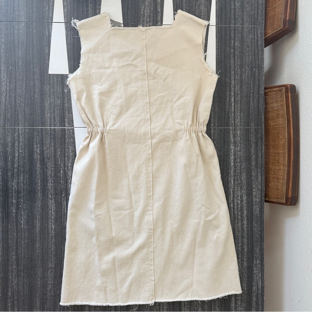 Venera Arapu Donata Dress 100% Cotton Dress with Gold Accents - Picture 5 of 5
